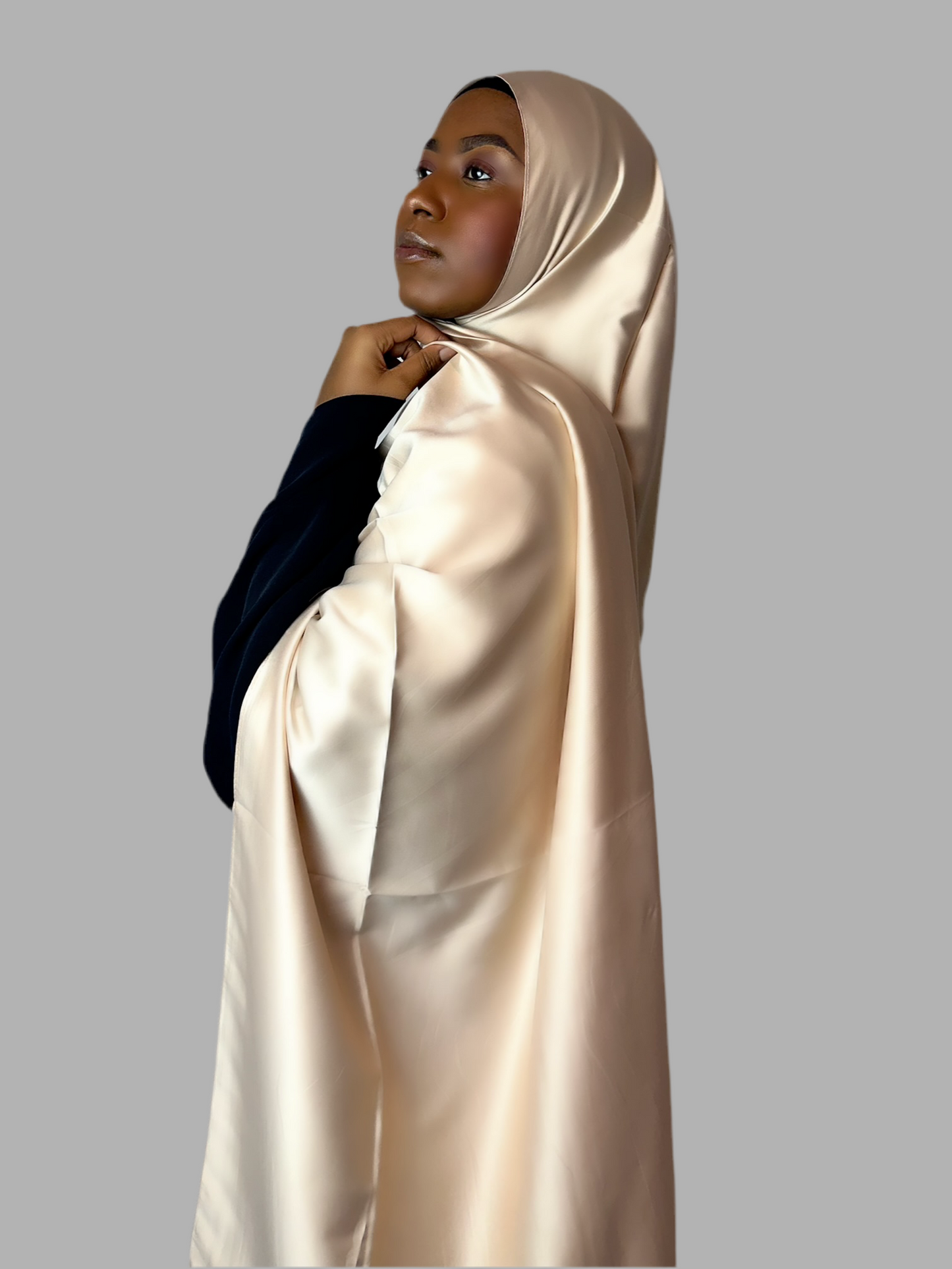 Cream Hijab (Silky nature)