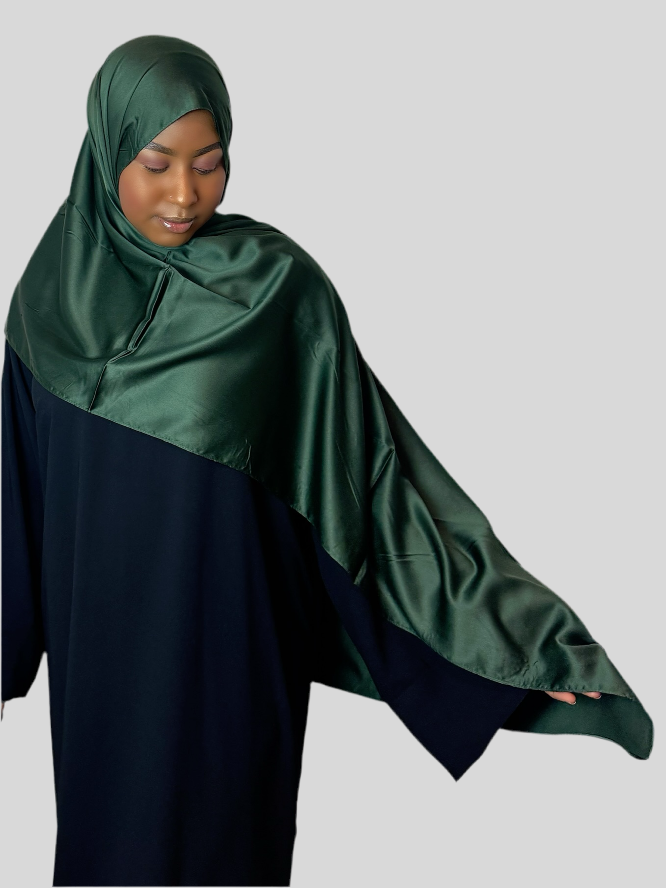 Emerald Green Matte Hijab (Silky nature)