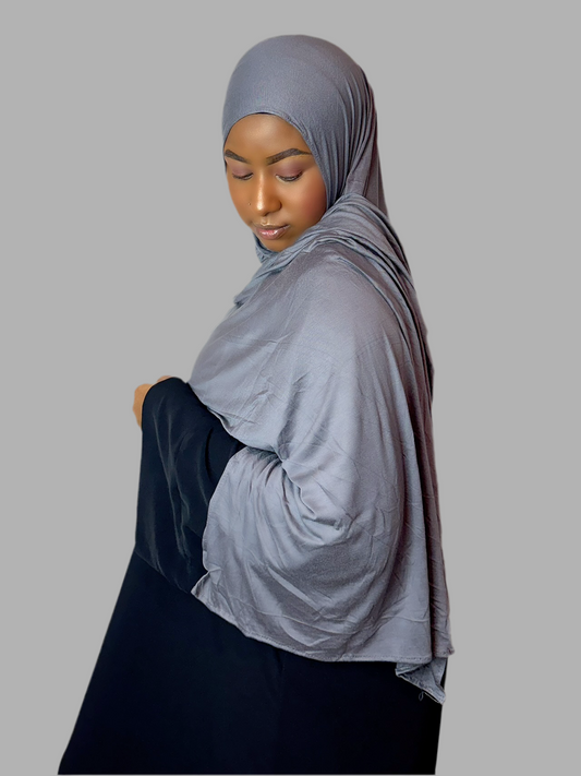 Gray Hijab (Jersey)