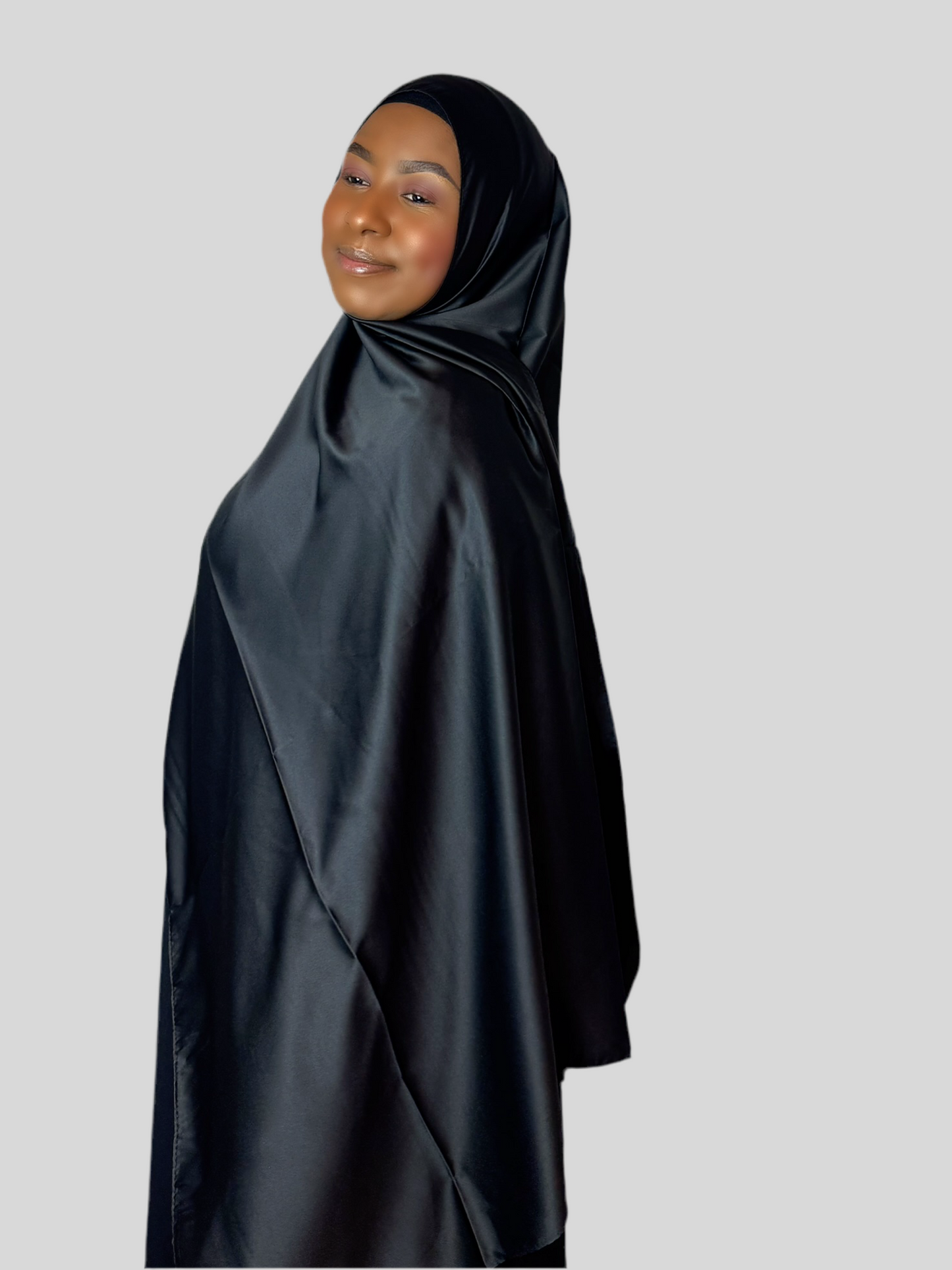 Black Matte Hijab (Silky nature)