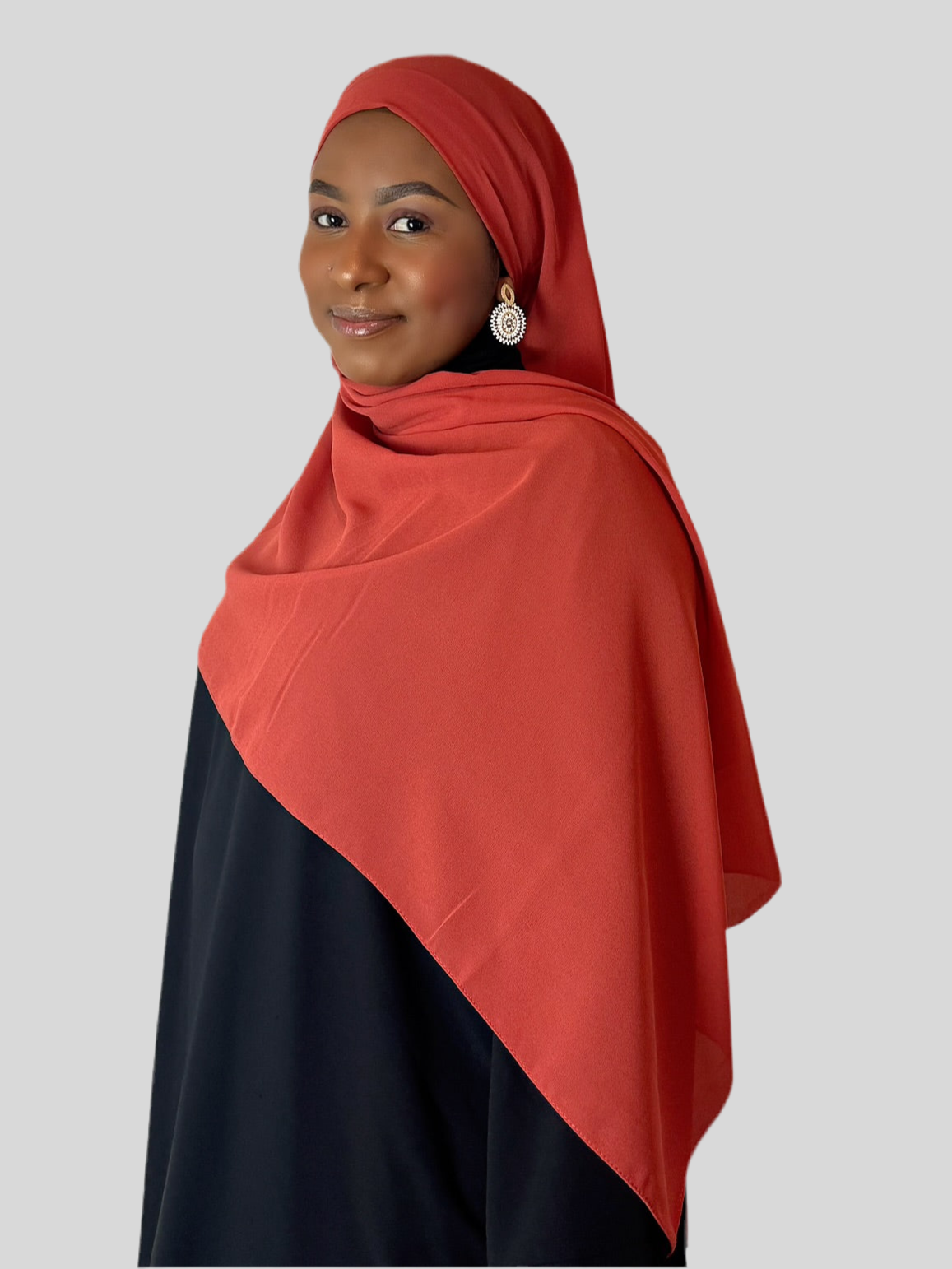 Burnt Orange Hijab (Chiffon)