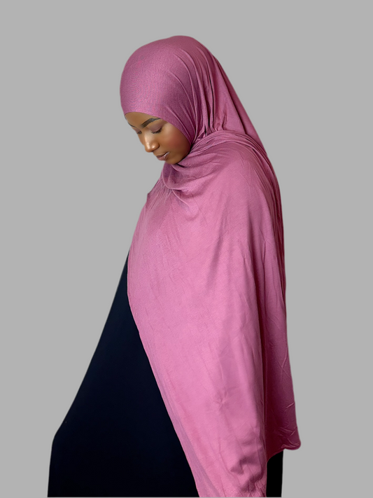 Rose Pink Hijab (Jersey)