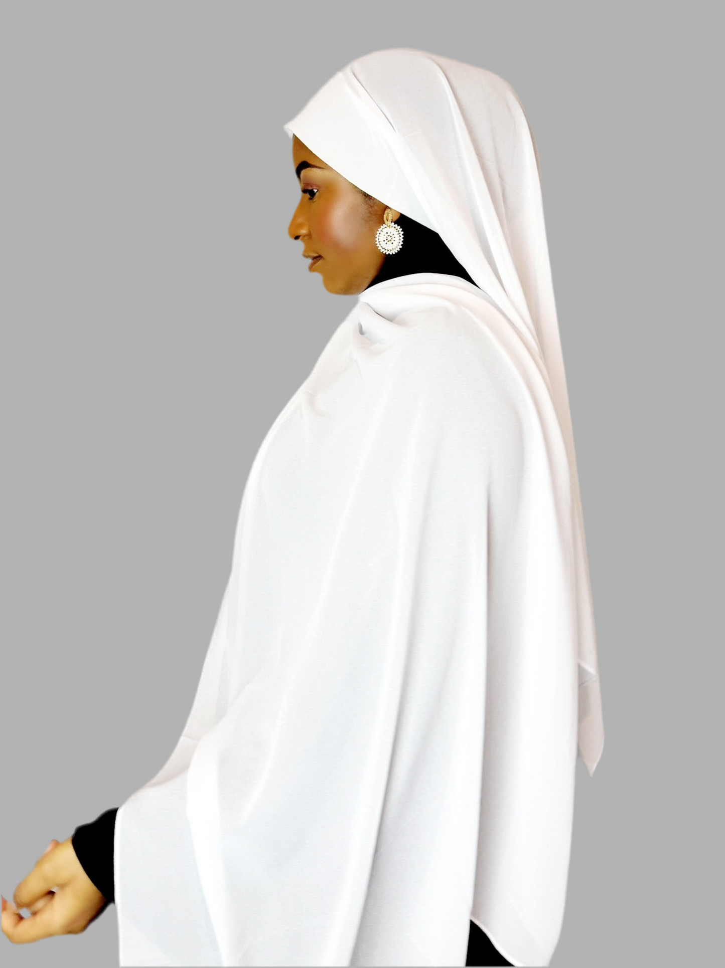 White Hijab (Chiffon)