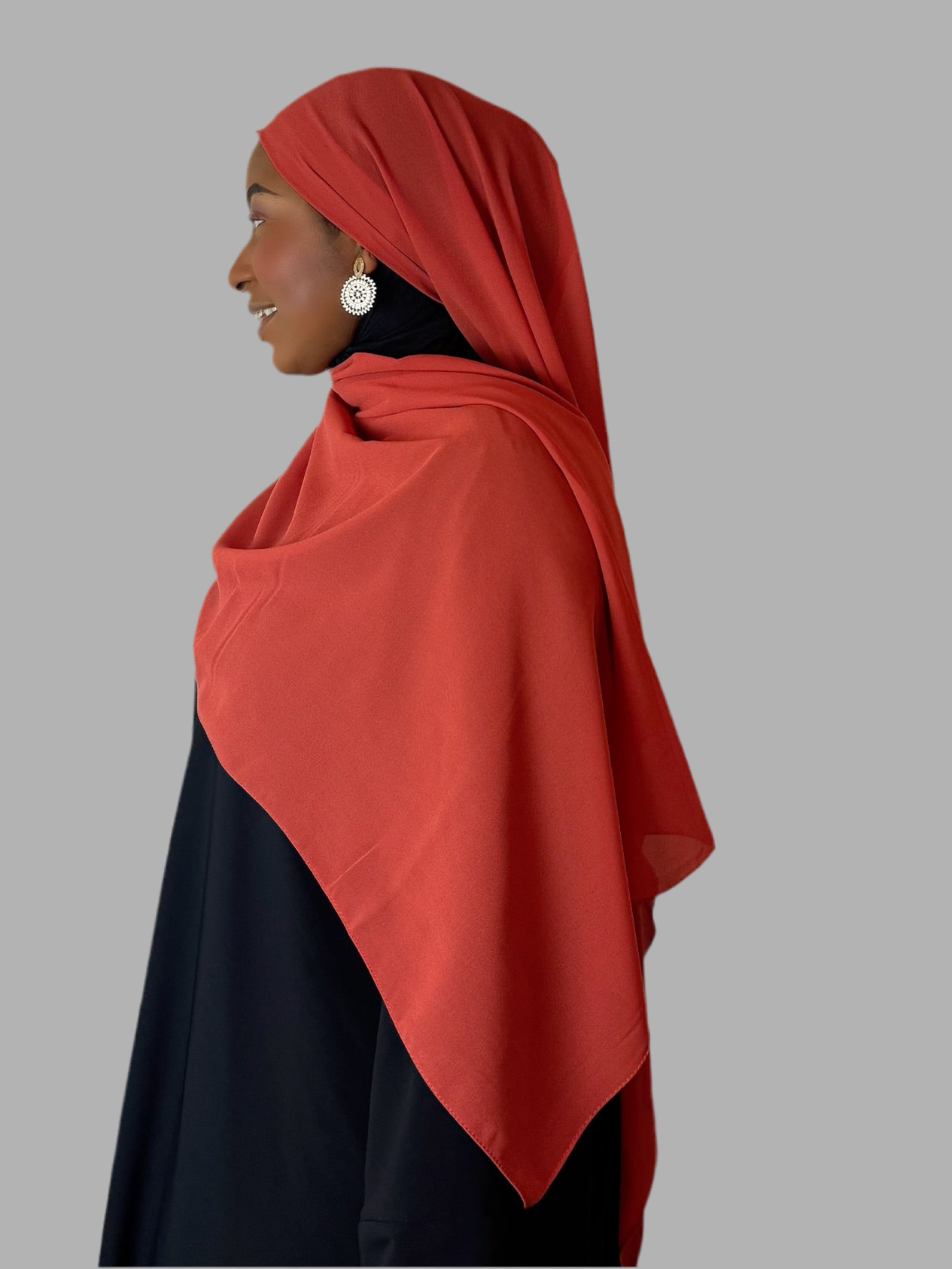 Burnt Orange Hijab (Chiffon)