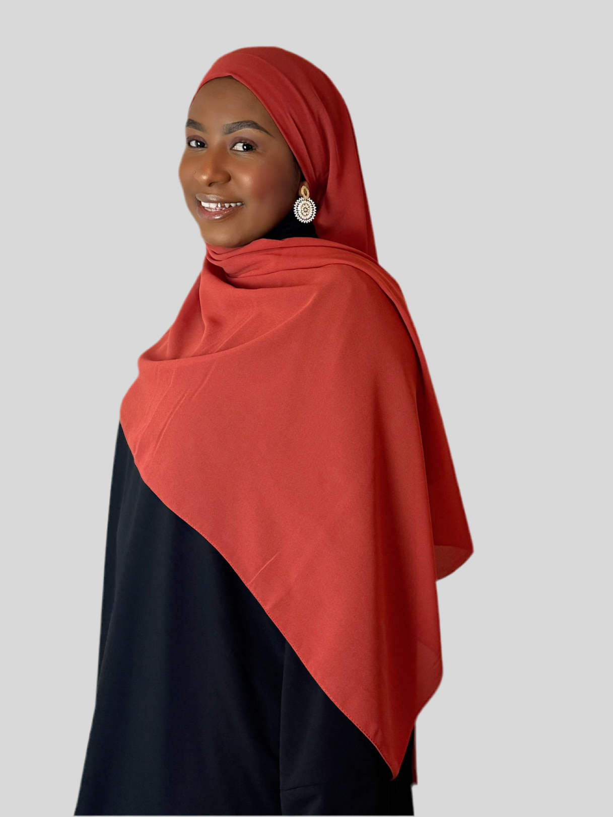 Burnt Orange Hijab (Chiffon)