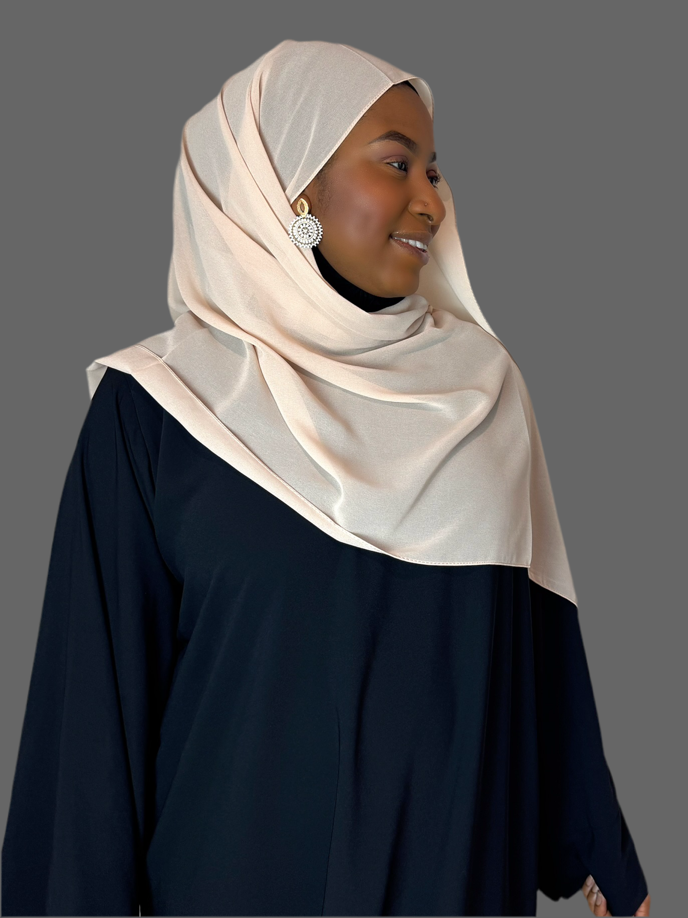 Beige Hijab (Chiffon)