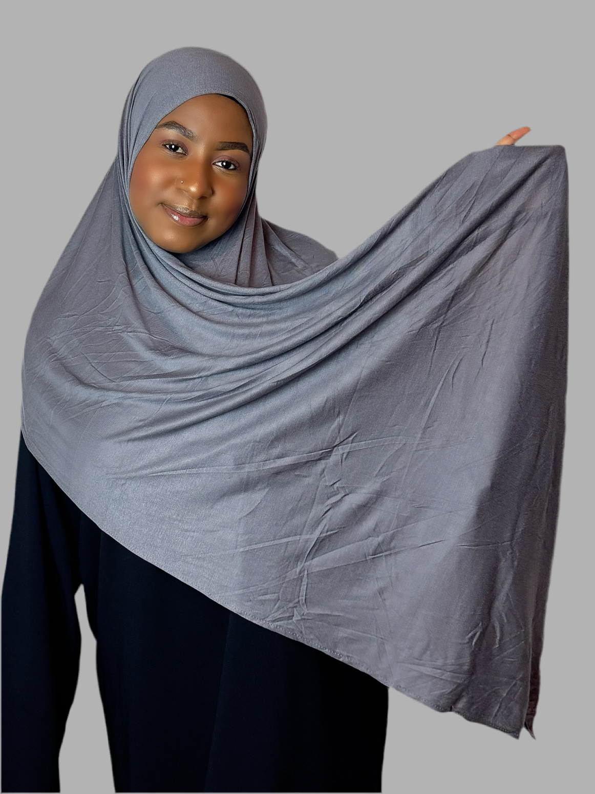 Gray Hijab (Jersey)