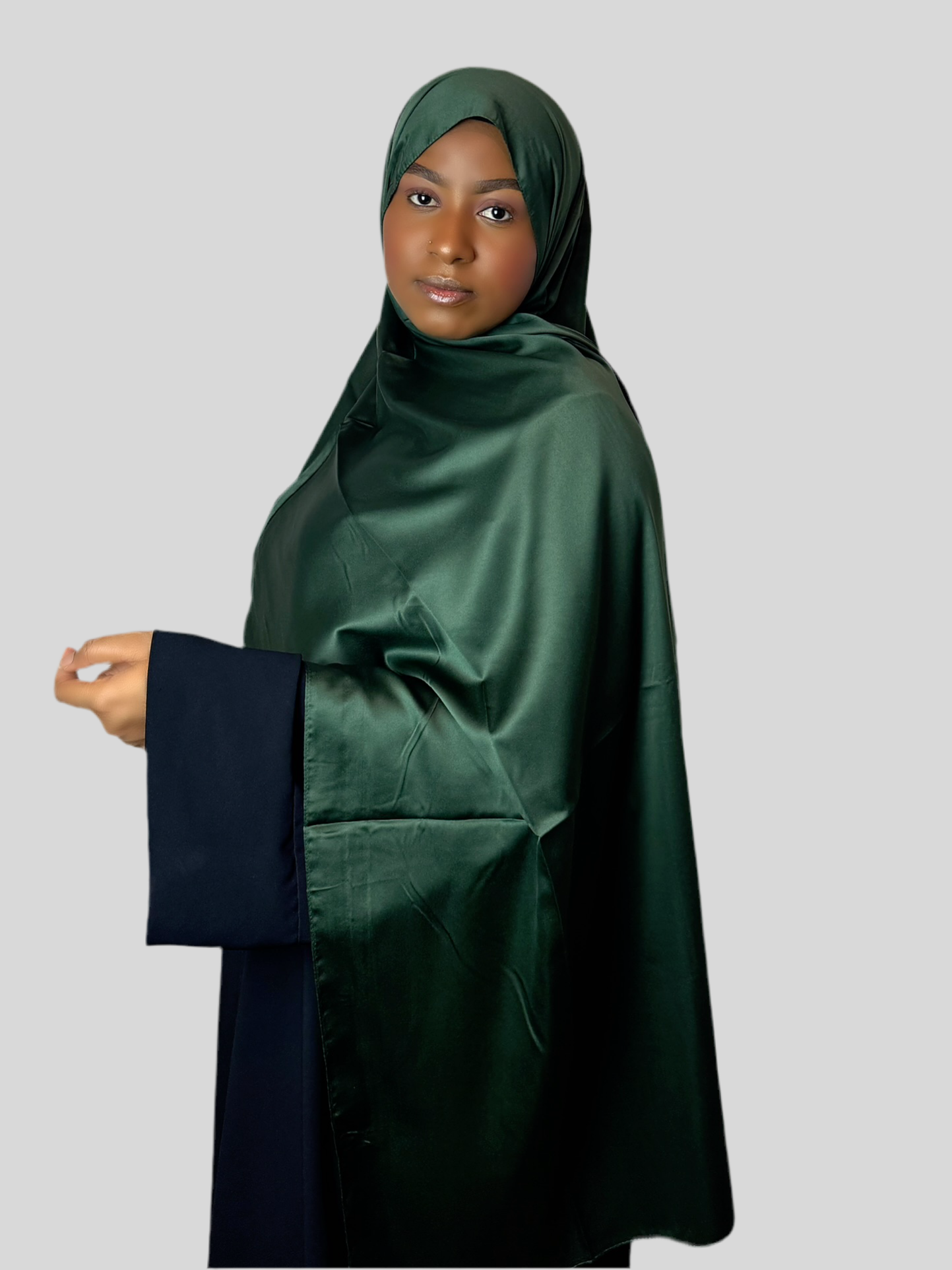 Emerald Green Matte Hijab (Silky nature)