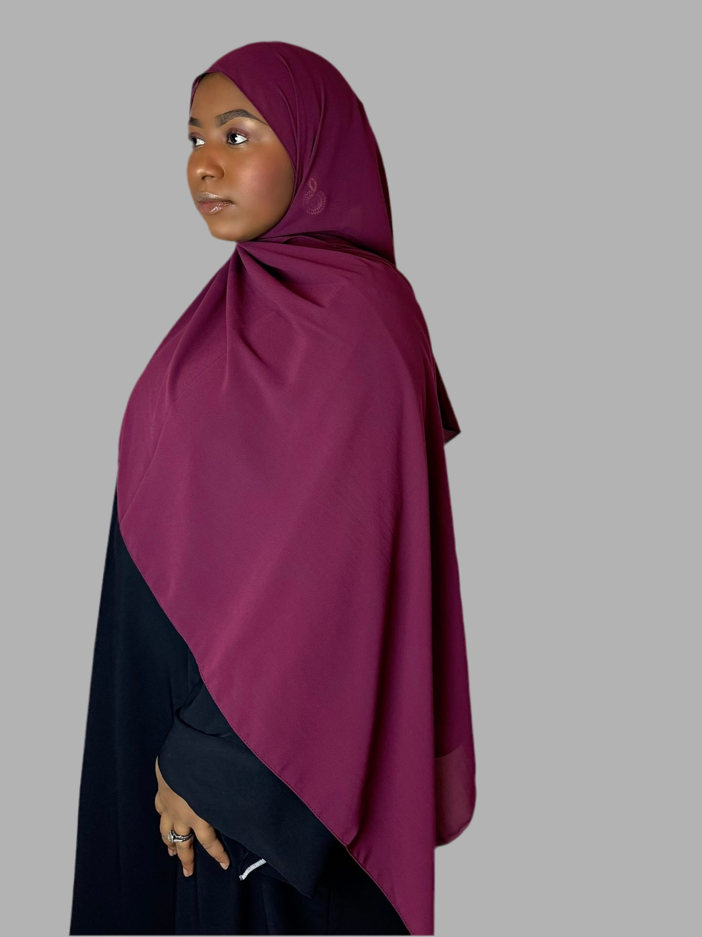 Burgundy Hijab (Chiffon)