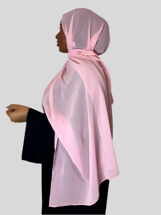 Light Pink Hijab (Chiffon)