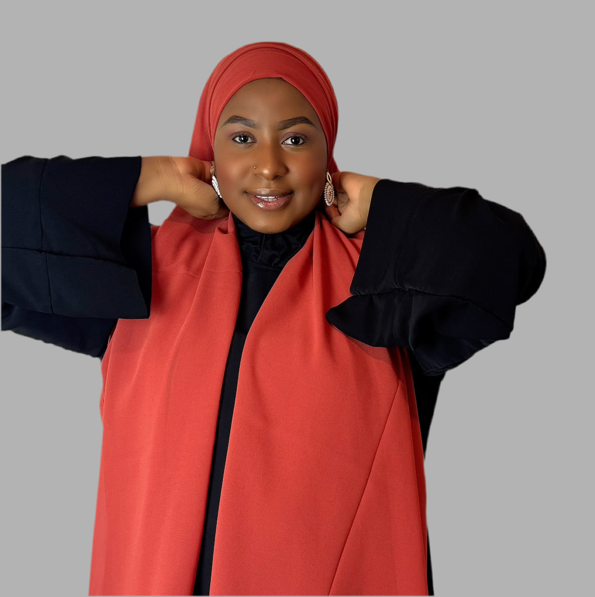 Burnt Orange Hijab (Chiffon)