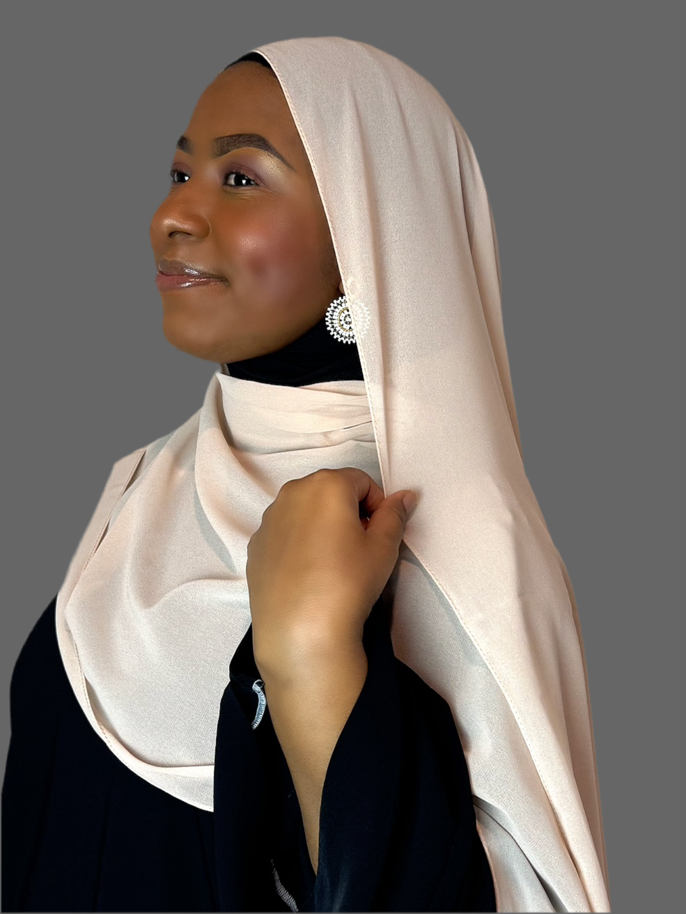 Beige Hijab (Chiffon)