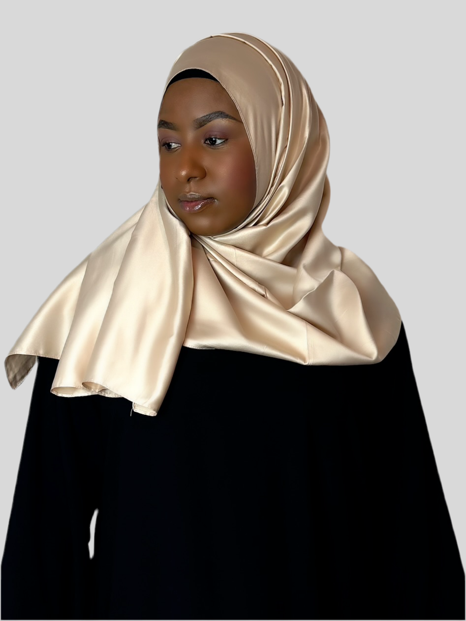 Cream Hijab (Silky nature)