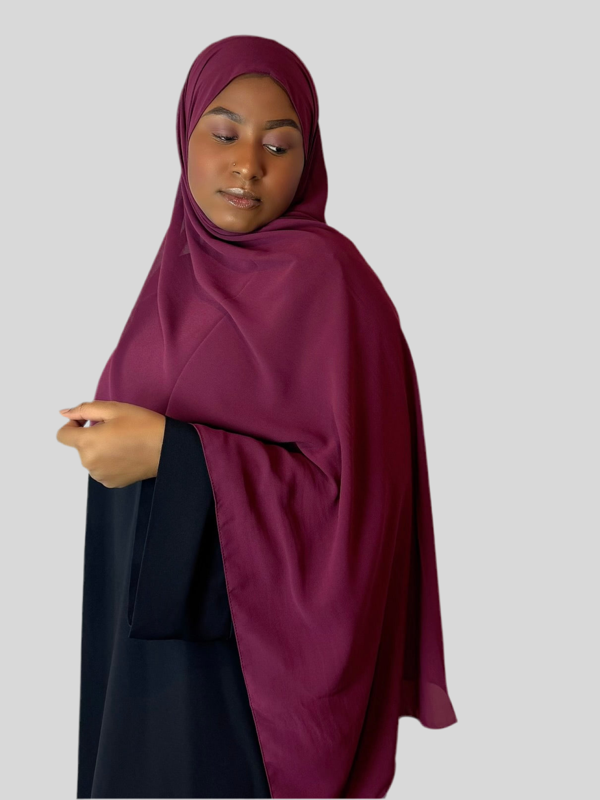 Burgundy Hijab (Chiffon)