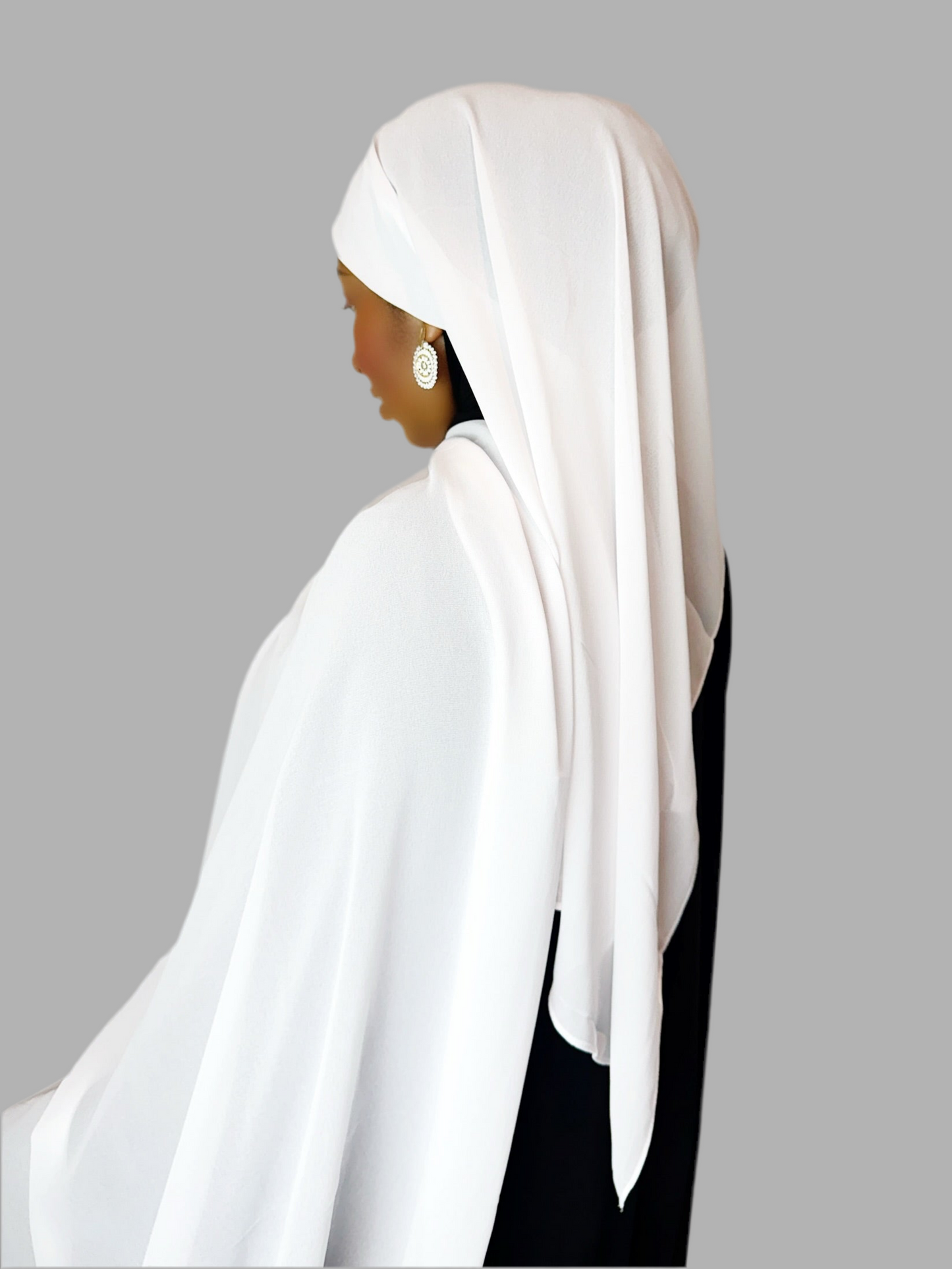 White Hijab (Chiffon)