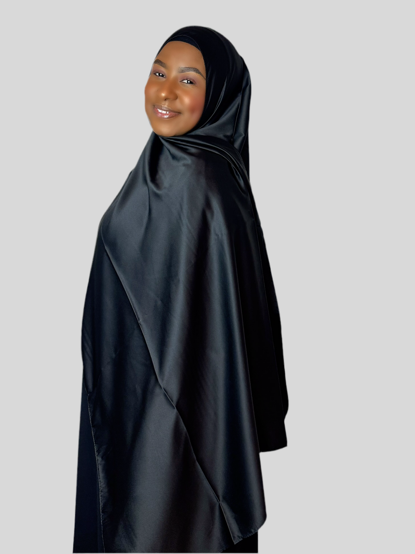 Black Matte Hijab (Silky nature)