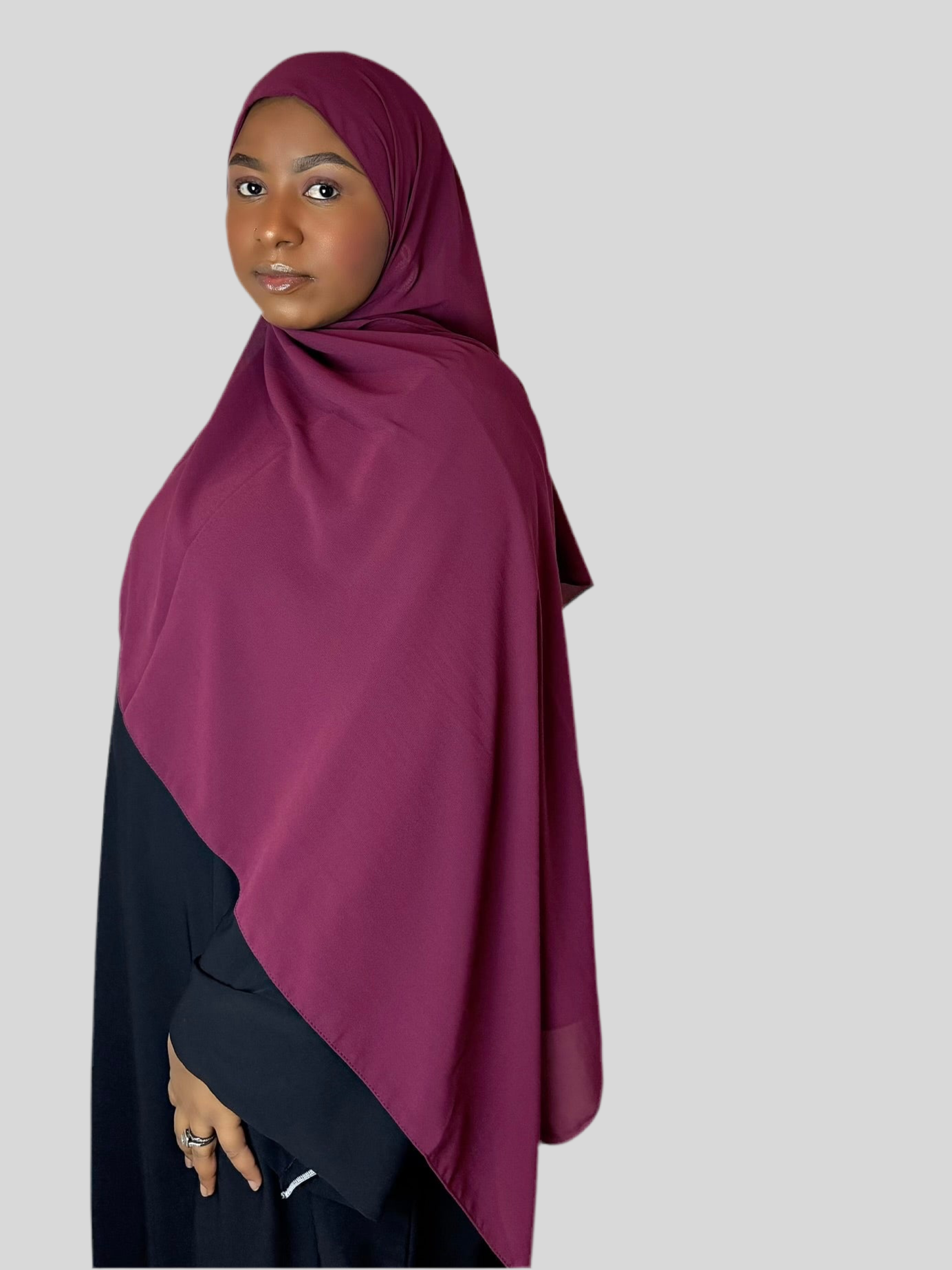 Burgundy Hijab (Chiffon)